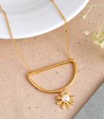 Pearl handcrafted chain necklace set