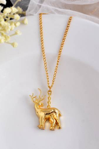 Gold plated pendent necklace set