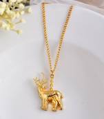Gold plated pendent necklace set