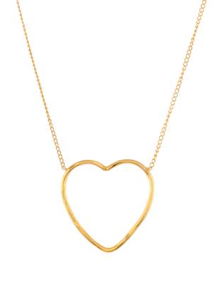Gold plated heart shape necklace 3