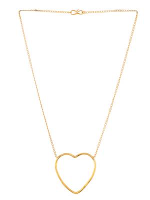 Gold plated heart shape necklace 4