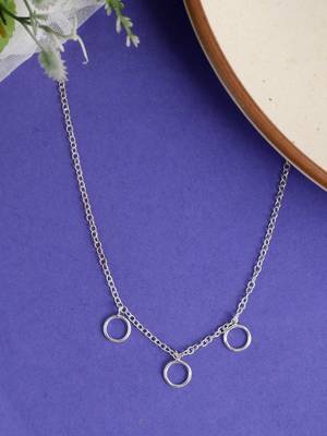 Silver plated chain necklace 1
