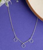 Silver plated chain necklace