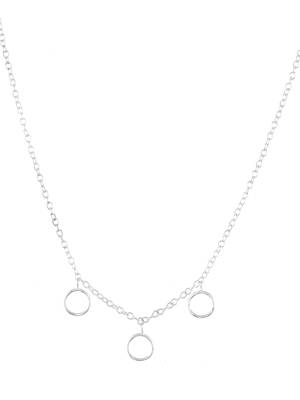 Silver plated chain necklace 3