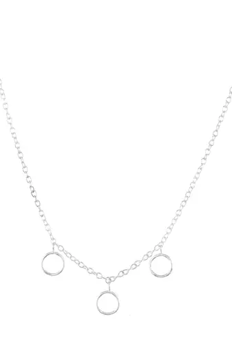 Silver plated chain necklace