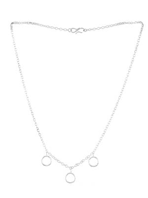 Silver plated chain necklace 4