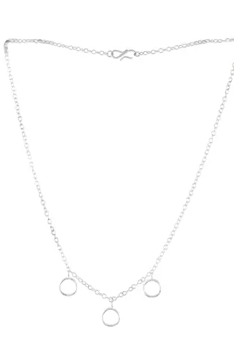Silver plated chain necklace