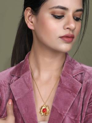 Gold plated beads necklace 2