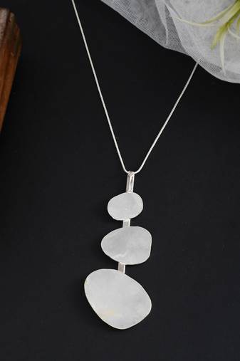Silver plated chain necklace
