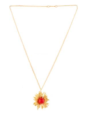 Gold plated beads necklace 3