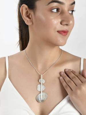Silver plated chain necklace 2