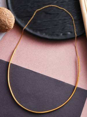 Gold plated necklace set 1