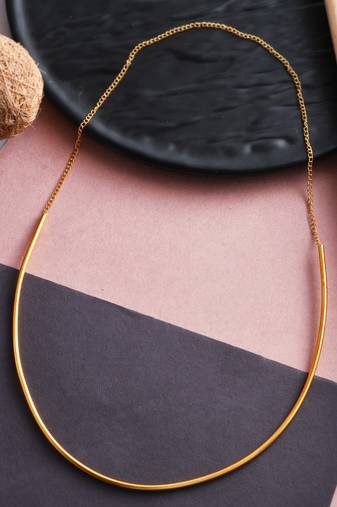 Gold plated necklace set