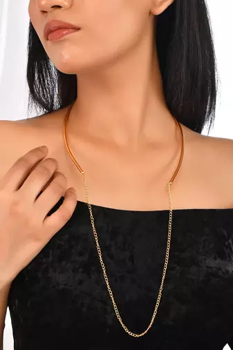Gold plated necklace set