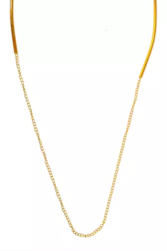Gold plated necklace set
