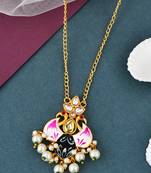 Handcrafted floral chain necklace set