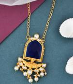 Kundan pearl chain necklace set