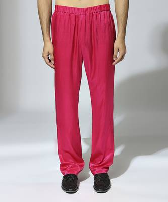 Hot pink embroidered kurta set 5