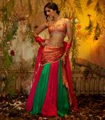 Draupadi Green Lehenga Set