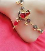 Multicolor diamond anklets