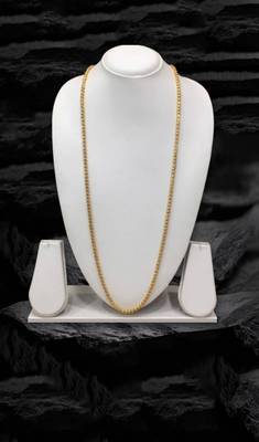 Gold plated mangalsutra necklace 34-inch length golden pendant necklace traditional 1