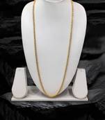 Gold plated mangalsutra necklace 34-inch length golden pendant necklace traditional