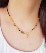 Gold diamond mangalsutra