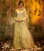 Nargis ivory anarkali set