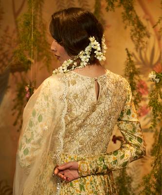Nargis ivory anarkali set 5