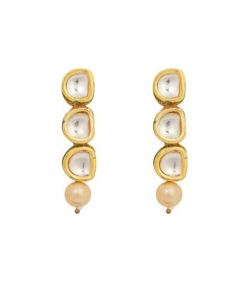 Kundan necklace with earrings & maang tikka 5