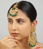 Kundan chandbali & maang tikka set