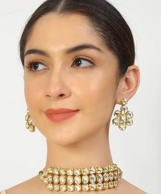 Kundan choker with earrings 3