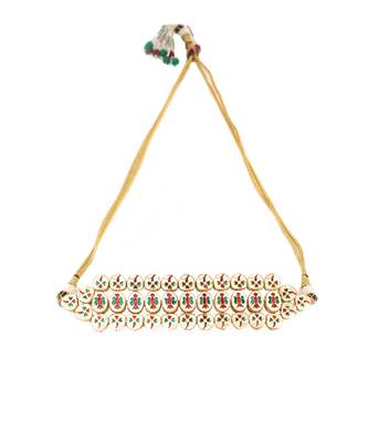 Gold toned kundan choker 5