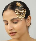 Pearl beaded kundan jhumar passa