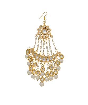 Pearl beaded kundan jhumar passa 3