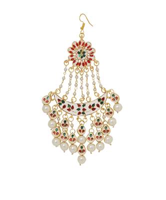 Pearl beaded kundan jhumar passa 4