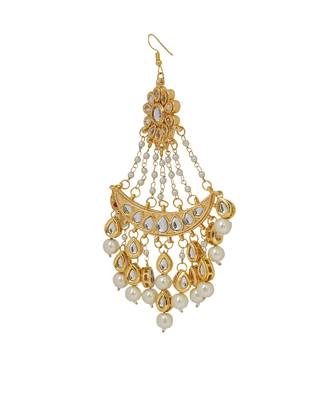 Pearl beaded kundan jhumar passa 5