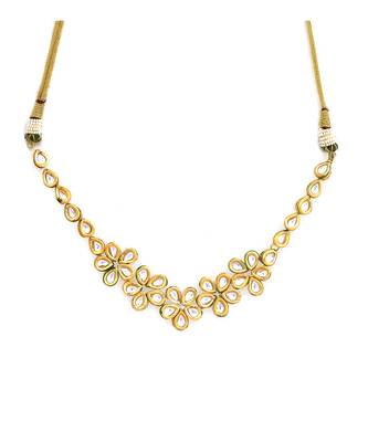 Handcrafted kundan necklace set 4