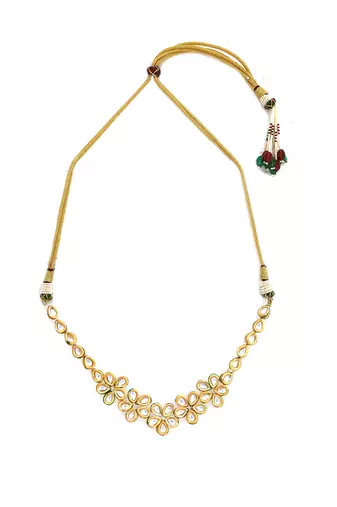 Handcrafted kundan necklace set