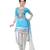 Regalia Ethnic Blue Embroidery Chanderi Patiyala Dress Material