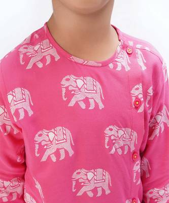 Trunk tales boys pink kurta with dhoti 4