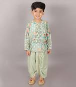 Fusion fair boys green kurta with dhoti