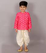 Folklore boys pink kurta with dhoti