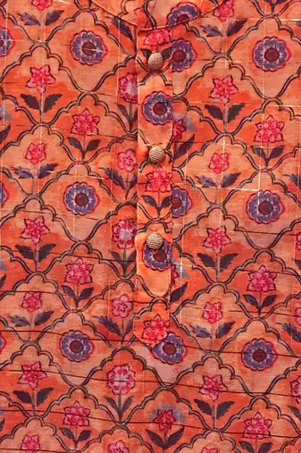 Raangoli boys orange kurta with pyjama