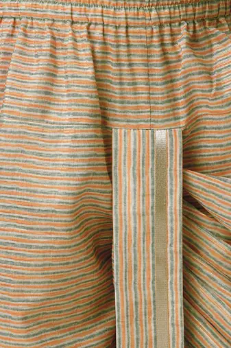 Golden weaves boys beige kurta with dhoti