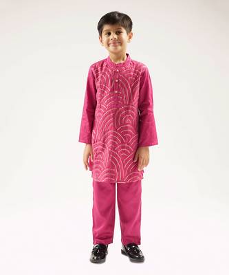 Bollywood tadka boys wine kurta with pant 1