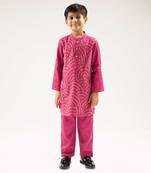 Bollywood tadka boys wine kurta with pant