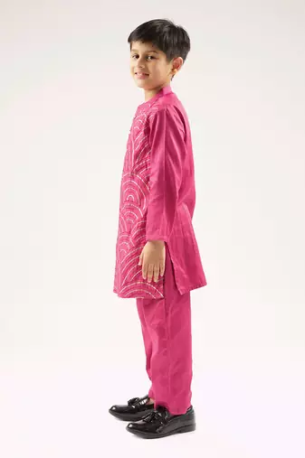 Bollywood tadka boys wine kurta with pant