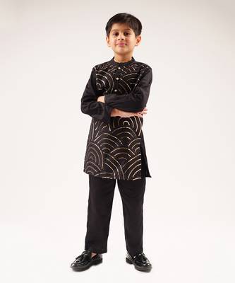 Bollywood tadka boys black kurta with pant 1