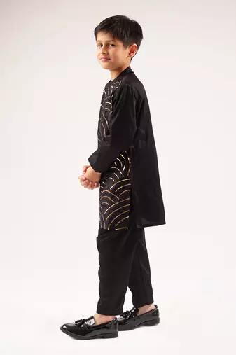 Bollywood tadka boys black kurta with pant